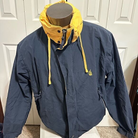 Nautica Mens Large Vintage Hooded 90’s Jacket - Picture 1 of 5